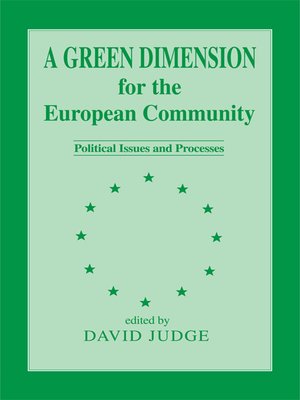 cover image of A Green Dimension for the European Community
